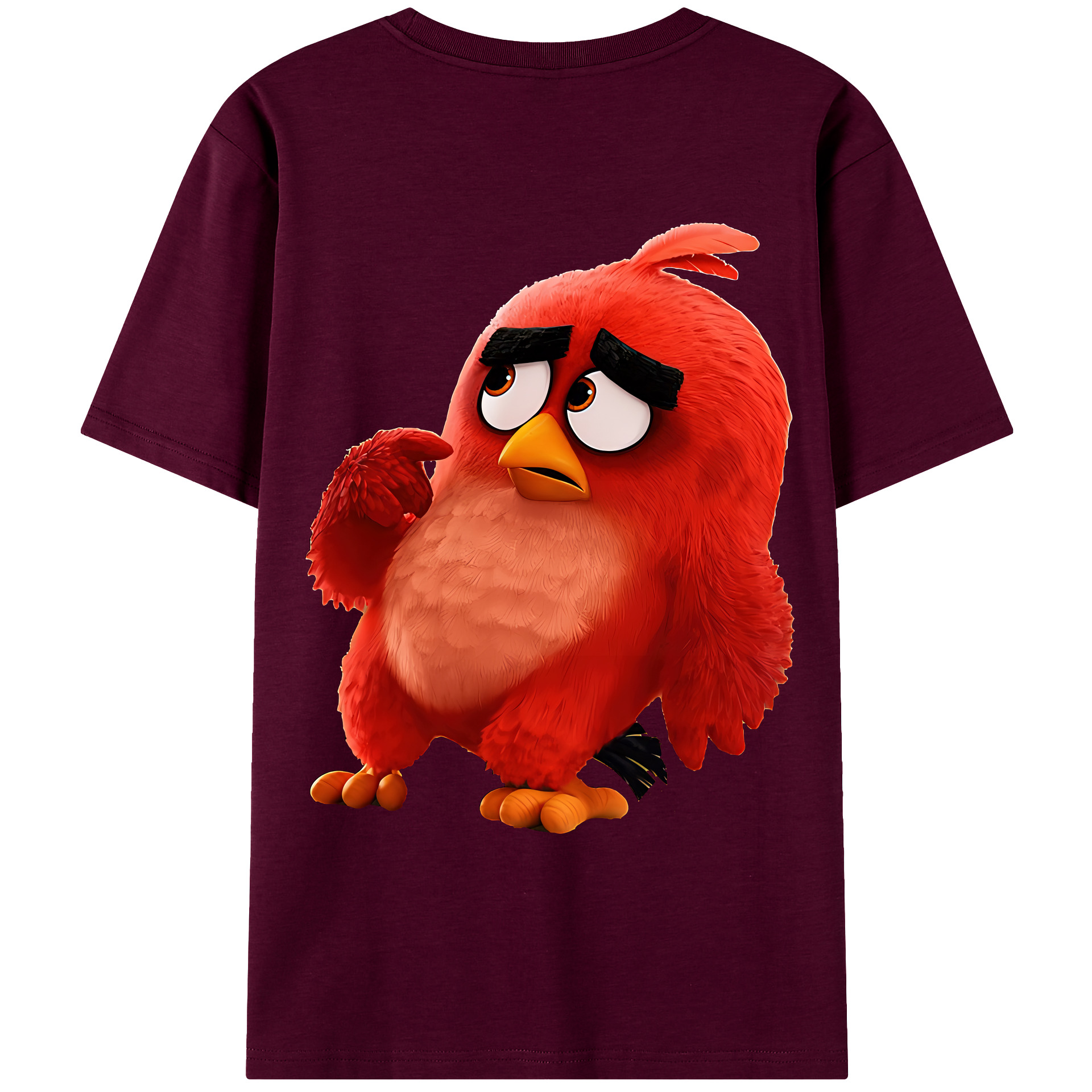 （画像用） Angry Birds アングリーバード レディース半袖Tシャツ(バックプリント)